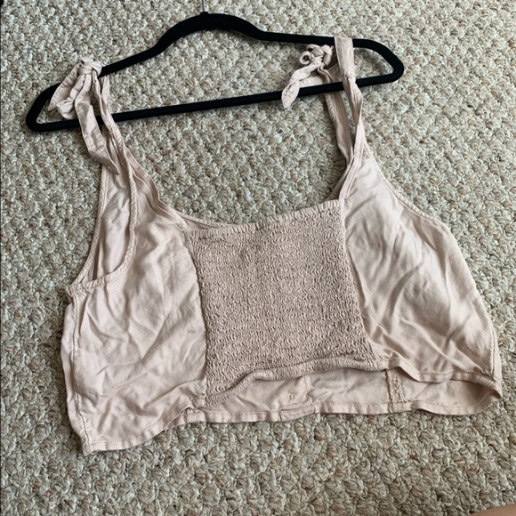 NWOT Beige American Eagle Cropped Tank - Size Large - Picture 2 of 7